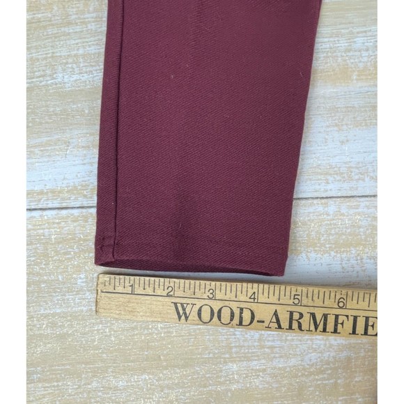 Michael Kors Burgundy Pull On Pants Women's Size M Jegging Stretch Knit Jean - Picture 10 of 12